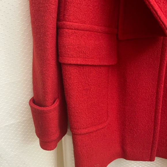 DKNY red wool coat - Picture 5 of 13